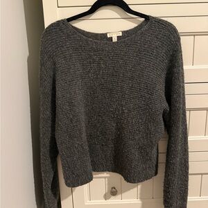 Leith Charcoal Crew Neck Sweater